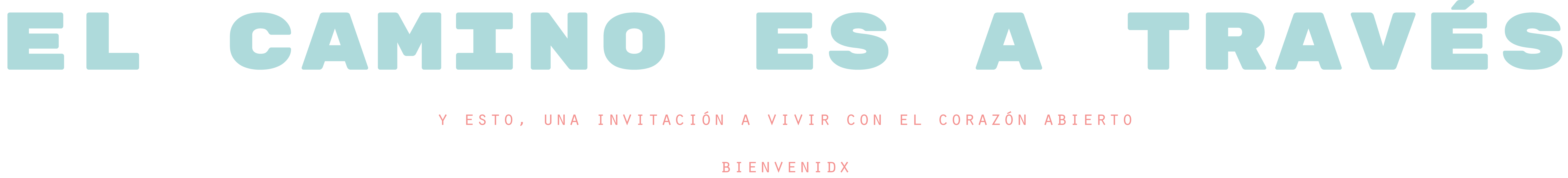 El camino es a través